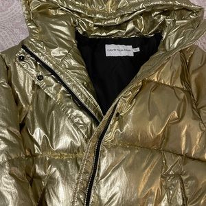 Calvin Klein puffer size XS, S color gold